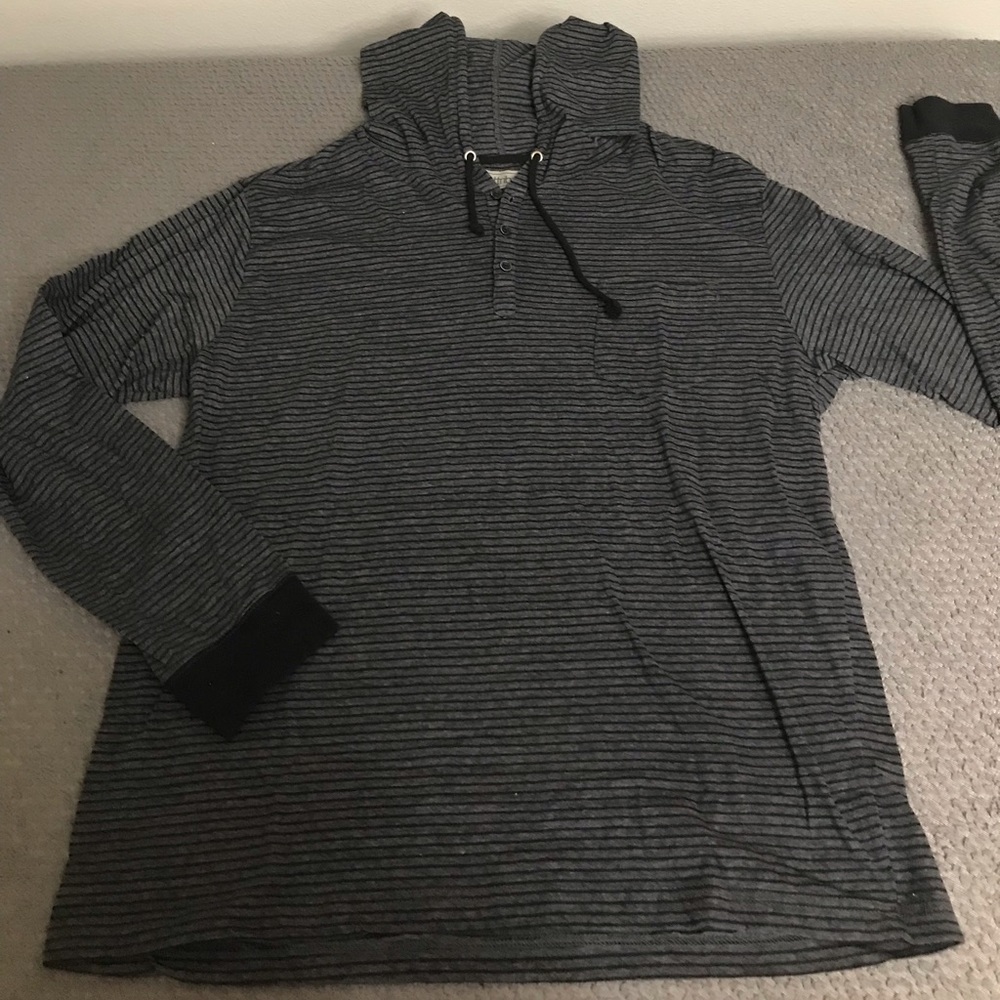 Attribute Light weight stripped hoodie